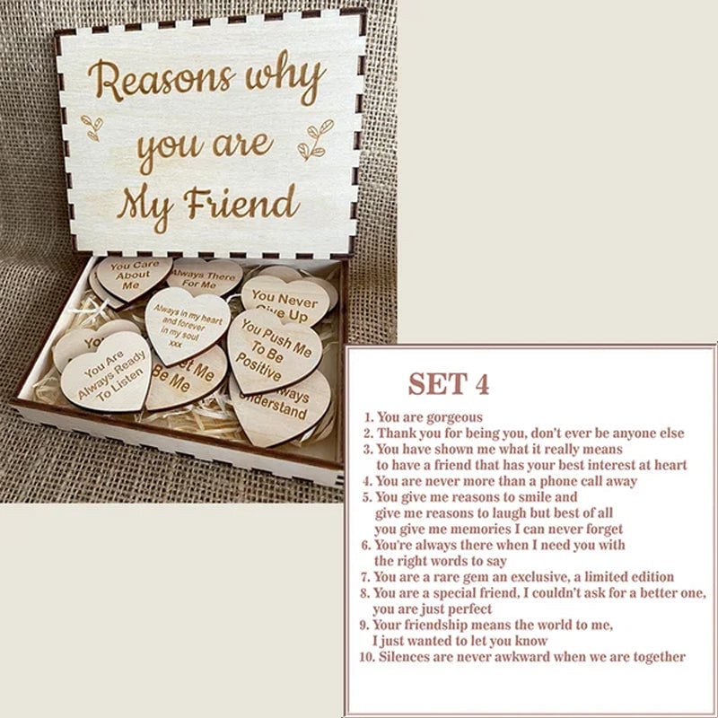 🔥 BIG SALE - HALF PRICE🔥🔥"Reasons Why You Are My Friend" Friendship Gift
