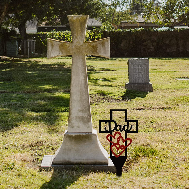 Memorial Day Sale 47%OFF - Cemetery Memorial Cross Stake for Parents