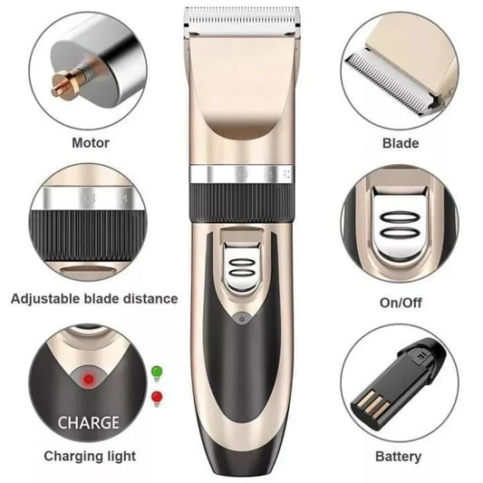 NOISE-FREE DESIGN PET HAIR CLIPPER（Free pet comb for a limited time）