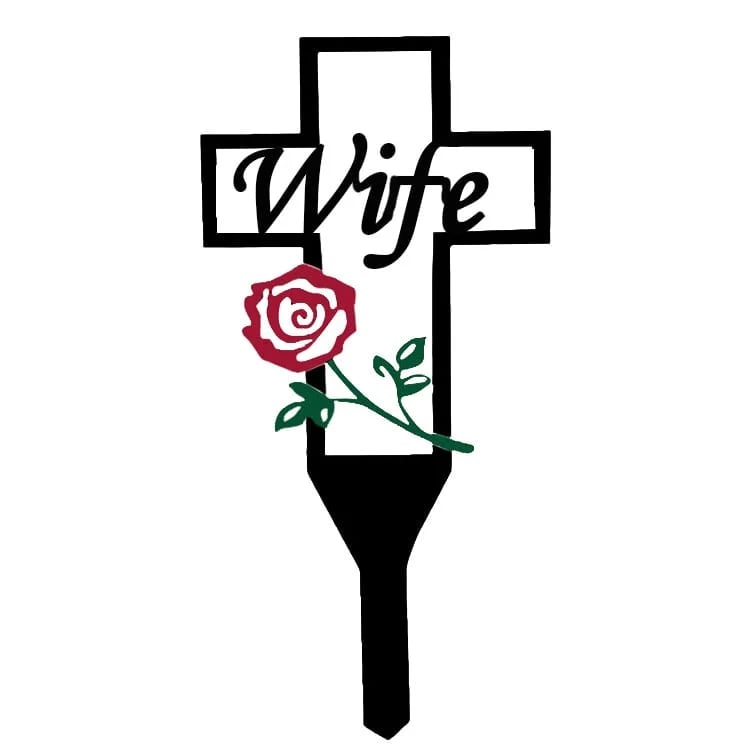 Memorial Day Sale 47%OFF - Cemetery Memorial Cross Stake for Parents