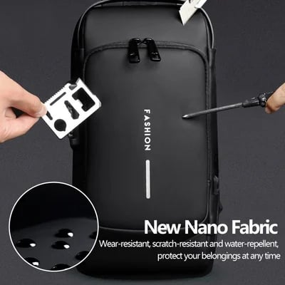 USB charging sport sling  Anti-theft shoulder bag(Buy 2 Free Shipping)