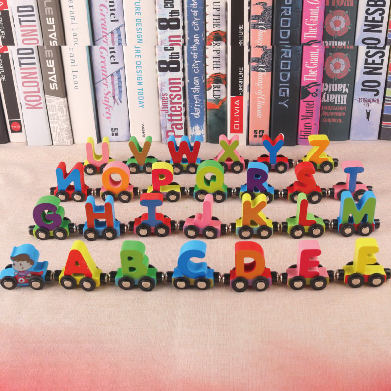 🔥 Preschool Education Wooden Train Toy