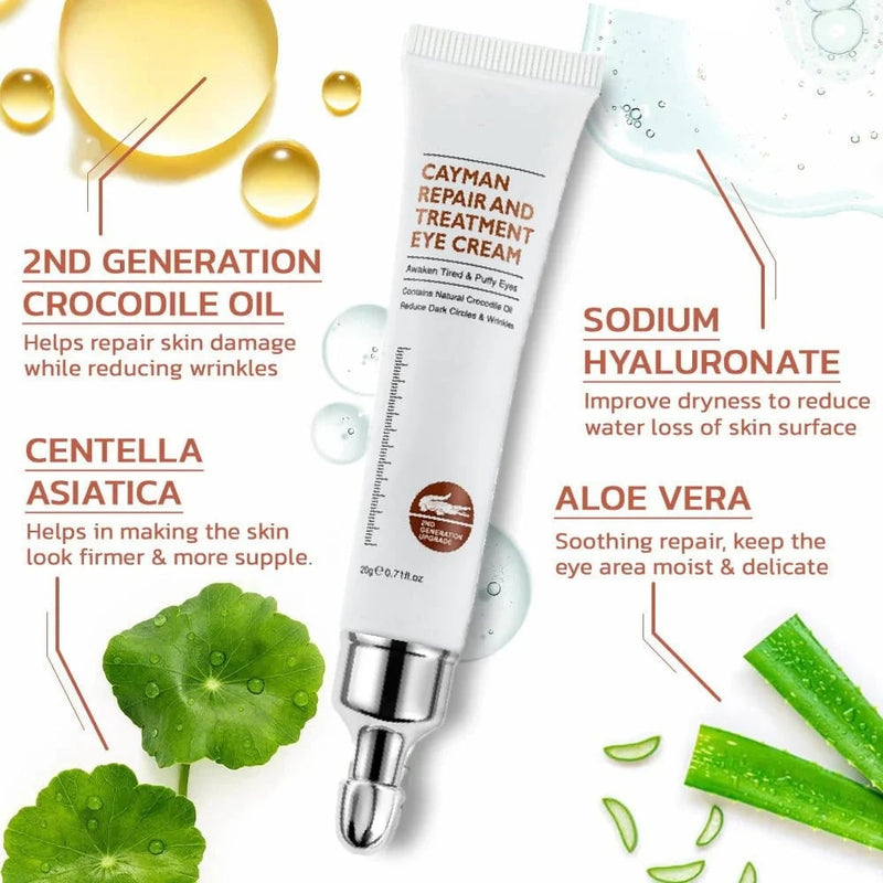 💥2023 HOT SALE-Crocodile Oil Treatment & Repair Eye Cream🔥🌸