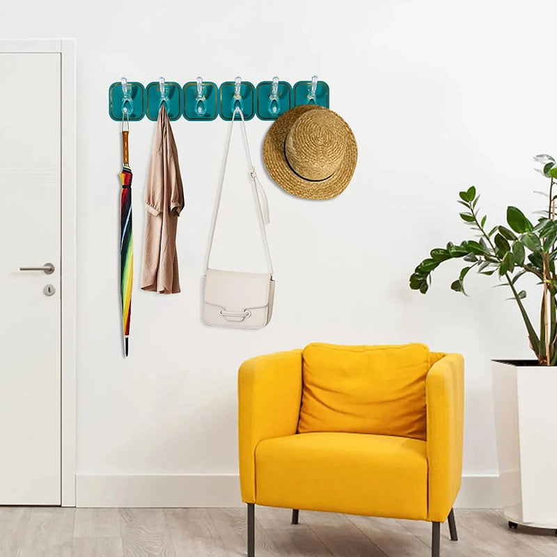 🔥SUMMER HOT SALE 49% OFF🔥MULTIFUNCTIONAL TRANSPARENT 6 HOOKS