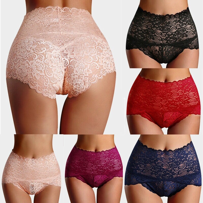 🌸💖Buy 4 Get 8 Free 💕High-waisted  Sexy Lace Panties