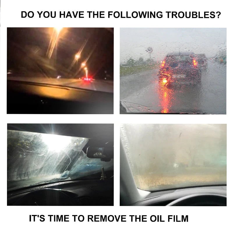 ✨Car Glass Oil Film Cleaner🚗Buy one get one free(2 pcs)