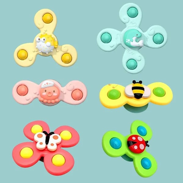 🎉2023 NEW YEAR Hot Sale-Suction Cup Spinner Toys（3 piece set）Buy 2 Free Shipping