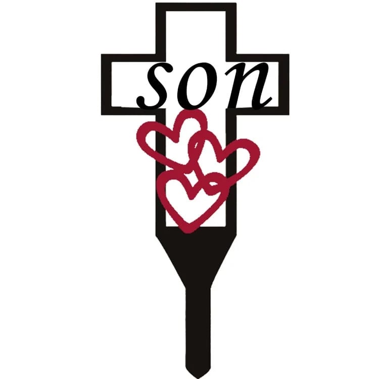 Memorial Day Sale 47%OFF - Cemetery Memorial Cross Stake for Parents