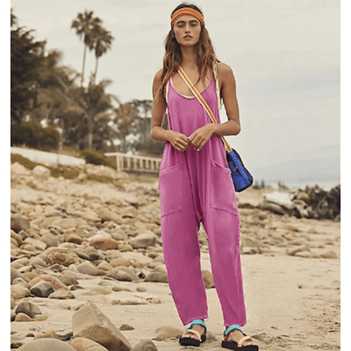 LAST DAY 49% OFF🔥Wide Leg Jumpsuit with Pockets (Buy 2 Free Shipping)