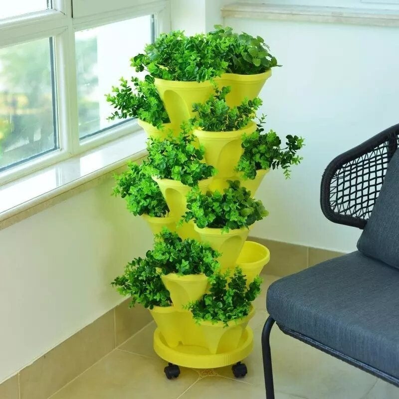 🌼Plant Festival Special - Stand Stacking Planters Strawberry Planting Pots