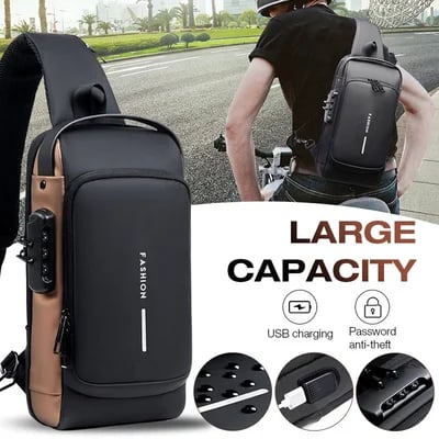 USB charging sport sling  Anti-theft shoulder bag(Buy 2 Free Shipping)