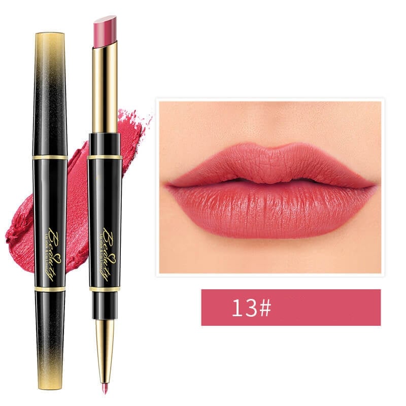 🔥 BIG SALE - HALF PRICE🔥🔥Double ended lipstick Automatic Lip Liner Matte Waterproof Non-fading Non-stick Lipstick