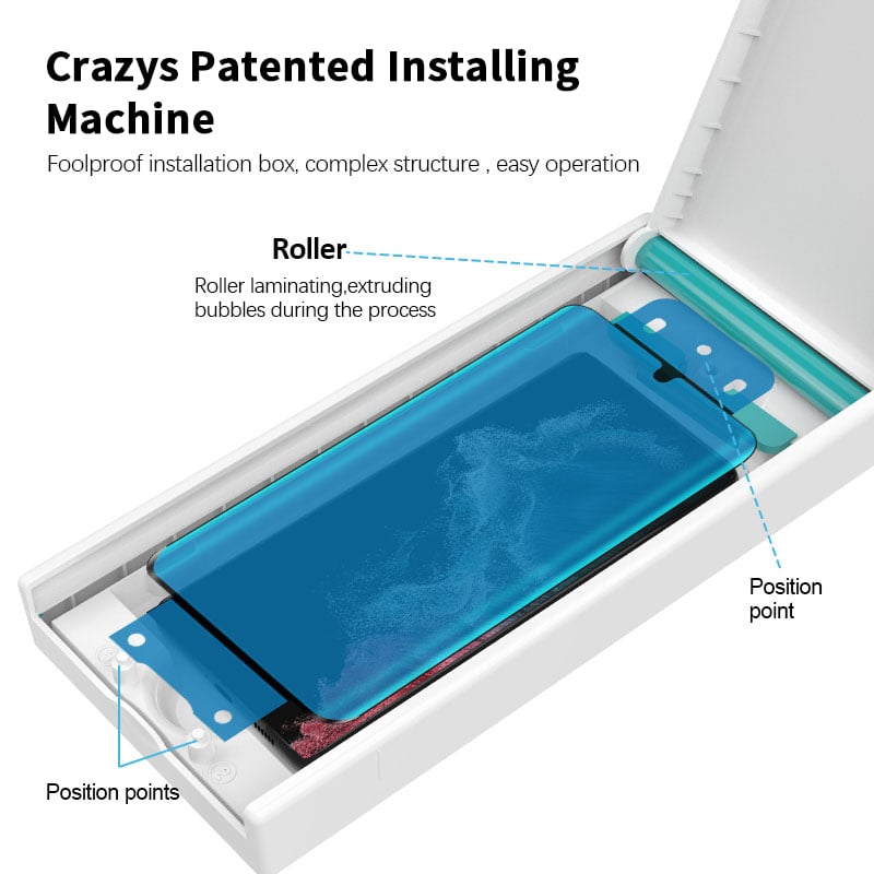 Auto-align Screen Protector Box for Samsung Galaxy S23\/S22\/S21 Ultra 5G