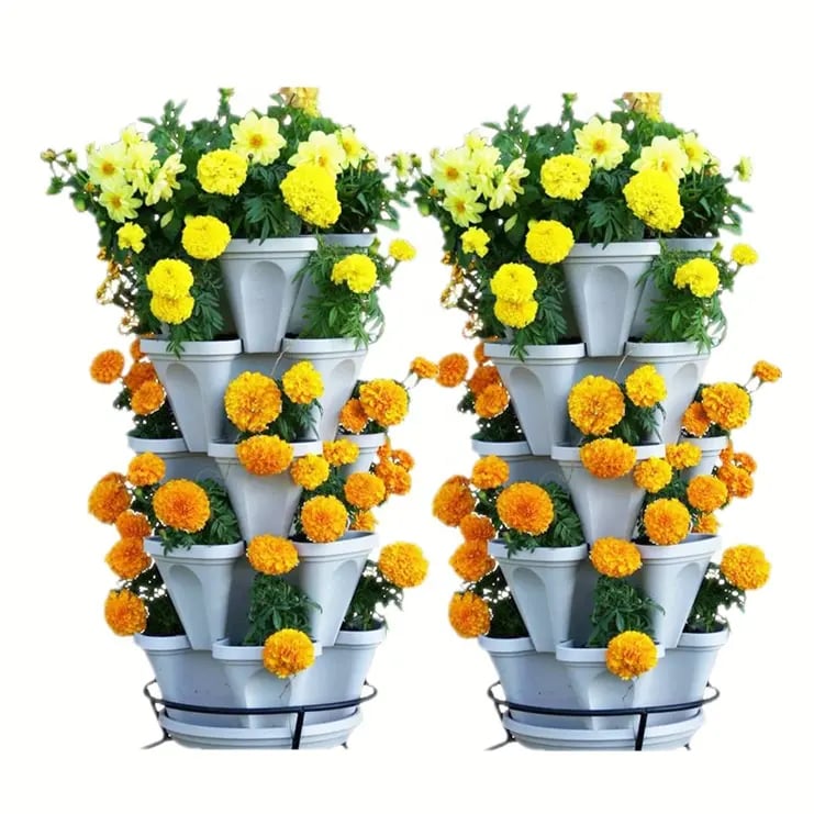 🌼Plant Festival Special - Stand Stacking Planters Strawberry Planting Pots